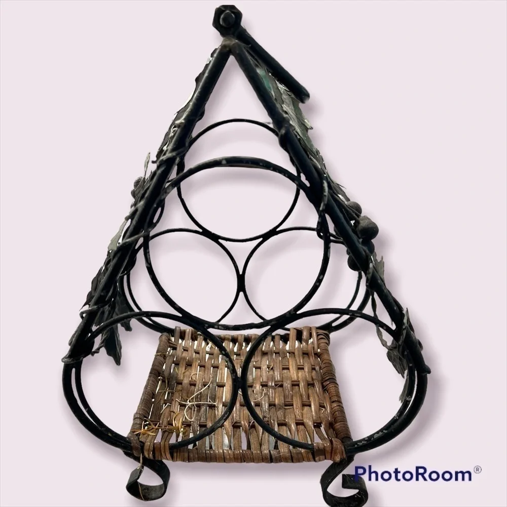 Antique Wine Bottle Holder Vine